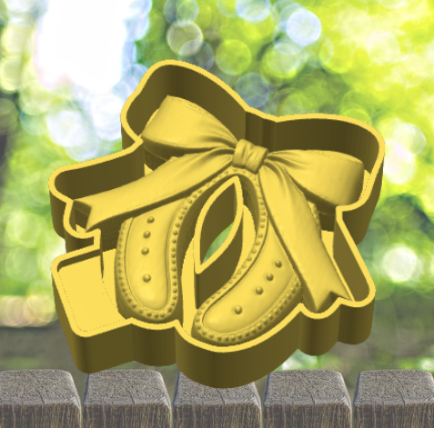 3D Horseshoe with Bow