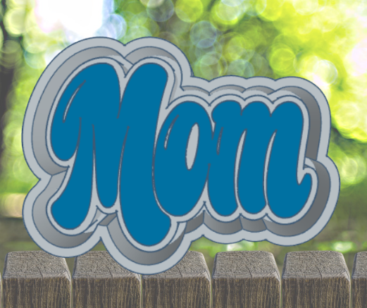 Mom | Bubble letters