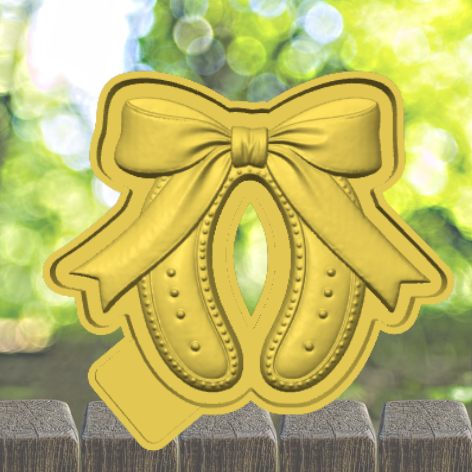 3D Horseshoe with Bow