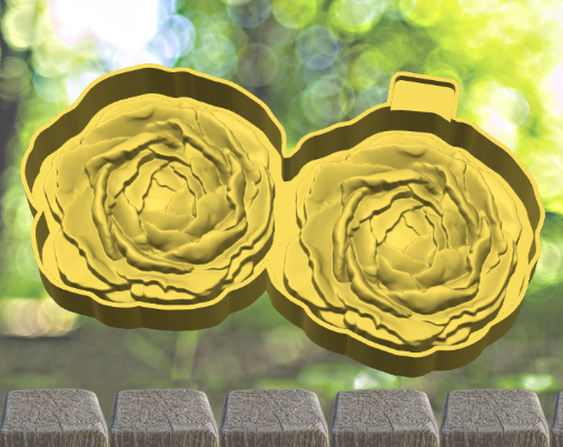 3D Rose Vent Clips
