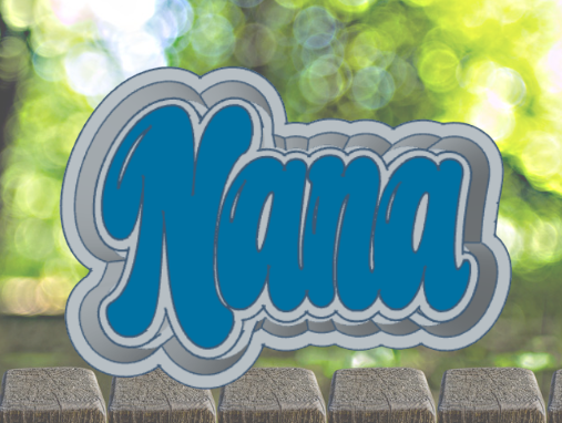 Nana| Bubble letters